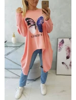 Meruňková halenka s potiskem