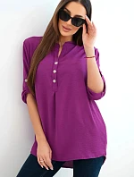 Blůzka s delšími zády tmavě fialová