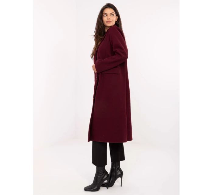 Kabát IT EN 80320.65 bordó Kabát IT EN 80320.65 bordó