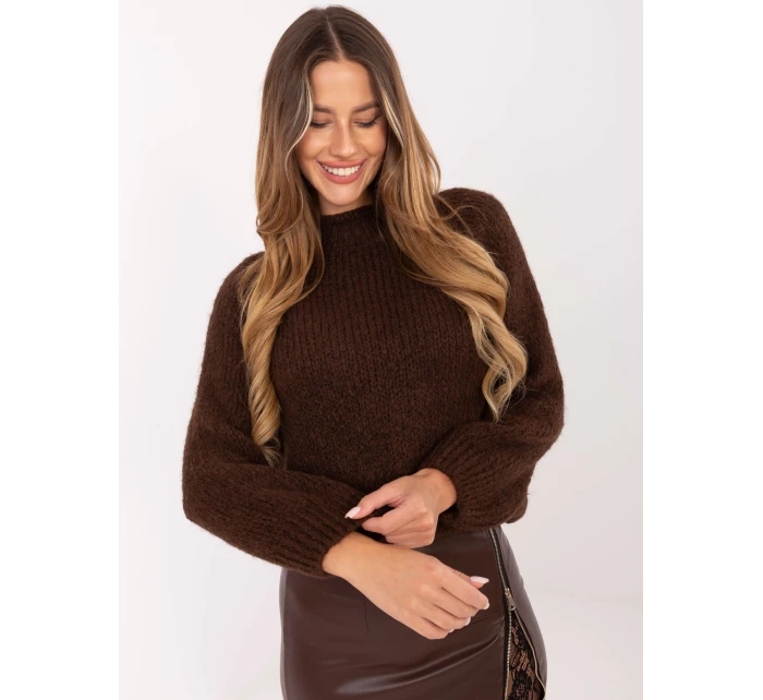 Sweter MI SW model 21441071 brązowy - FPrice Sweter MI SW model 21441071 brązowy - FPrice