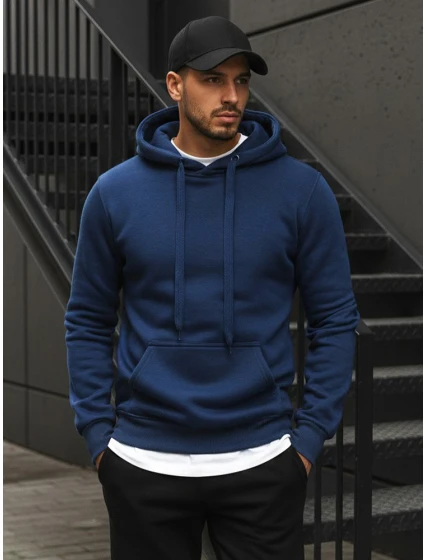 Pánská mikina s kapucí modrá Dstreet model 21962540 - FashionStreet Pánská mikina s kapucí modrá Dstreet model 21962540 - FashionStreet