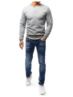 Pánská mikina s kapucí šedá model 21962650 - FashionStreet