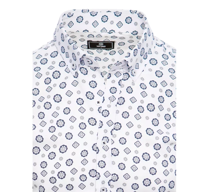 Pánské bílé tričko s krátkým rukávem Dstreet model 21969095 - FashionStreet
