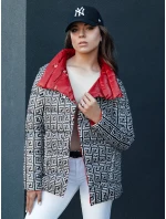 Dámská přechodná prošívaná bunda červená model 21979176 - Dstreet