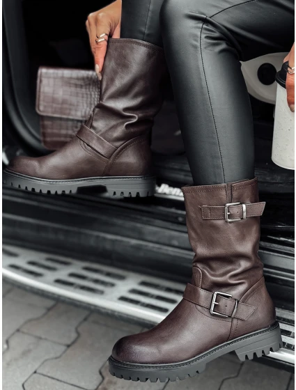 Dámské krátké hnědé boty WORKENNA FashionStreet ZY0543