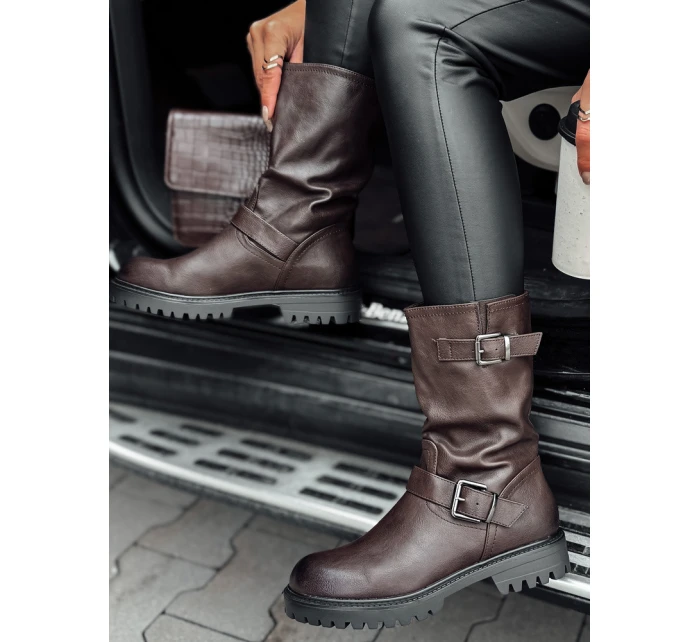 Dámské krátké hnědé boty WORKENNA FashionStreet ZY0543