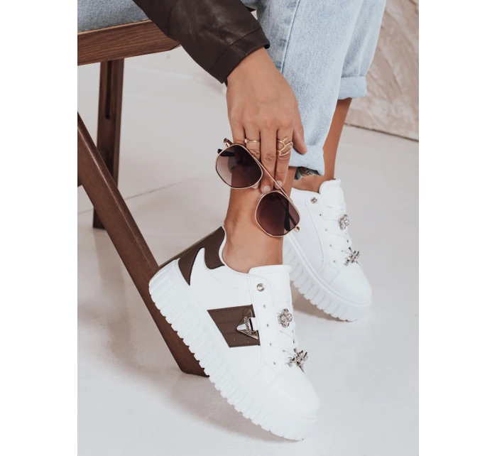 Dámské tenisky na platformě bílé FashionStreet ZY1058