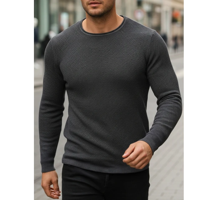 Pánský antracitový svetr WX2293z Pánský antracitový svetr WX2293z