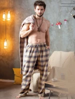 Pánské pyžamové kalhoty Key MHT 402 B24 M-2XL