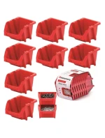 BINEER KRÁTKÁ 8DÍLNÁ SADA DÍLENSKÝCH PODNOSŮ ČERVENÁ KISTENBERG