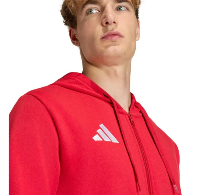 Pánská mikina Entrada 26 FZ Hoody červená model 21867210 pánské - ADIDAS