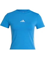 Adidas Essentials dámské tričko 3-Stripes Slim Baby světle modré KD2341