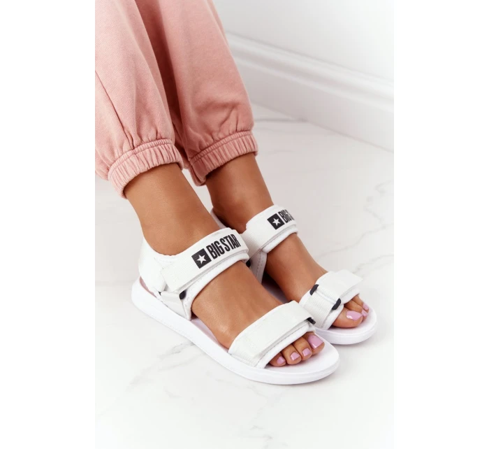 Dámské Sportovní Sandály Big Star HH274A026 Bílé