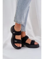 Textilní Lehké Sandály Na Platformě Černé model 21684788 - Boto Textilní Lehké Sandály Na Platformě Černé model 21684788 - Boto