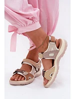 Kožené dámské sandály ve sportovním stylu Camel Averine