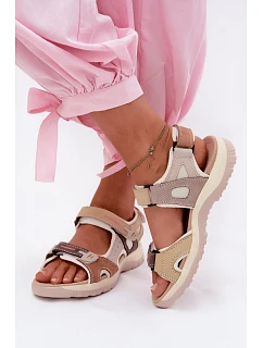 Kožené dámské sandály ve sportovním stylu Camel Averine