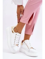 Dámská sportovní obuv GOE LL2N4011 Bílá a zlatá Dámská sportovní obuv GOE LL2N4011 Bílá a zlatá