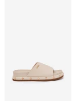 Dámské žabky na platformě Big Star model 21690727 Beige - Big Star Shoes Dámské žabky na platformě Big Star model 21690727 Beige - Big Star Shoes