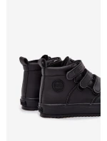 Zateplené boty sneakers pro děti na suchý zip Big Star model 21706387 Černé - Big Star Shoes