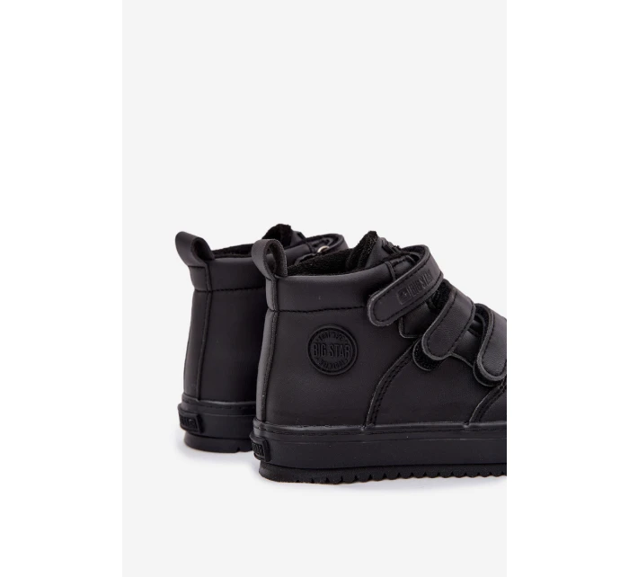 Zateplené boty sneakers pro děti na suchý zip Big Star model 21706387 Černé - Big Star Shoes