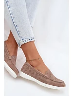 Dámské Mokasyny Vinceza Béžové z přírodního semiše