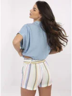 Šortky RO SN 2514.34P bílá a modrá Šortky RO SN 2514.34P bílá a modrá