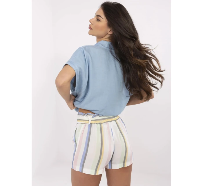 Šortky RO SN 2514.34P bílá a modrá Šortky RO SN 2514.34P bílá a modrá