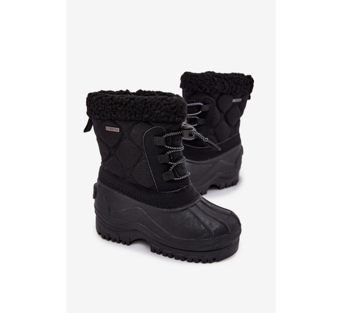 Dětské zateplené sněhule na zip Big Star – černé Dětské zateplené sněhule na zip Big Star – černé