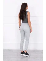 Dámské kalhoty model 21196094 světle šedé - Kesi