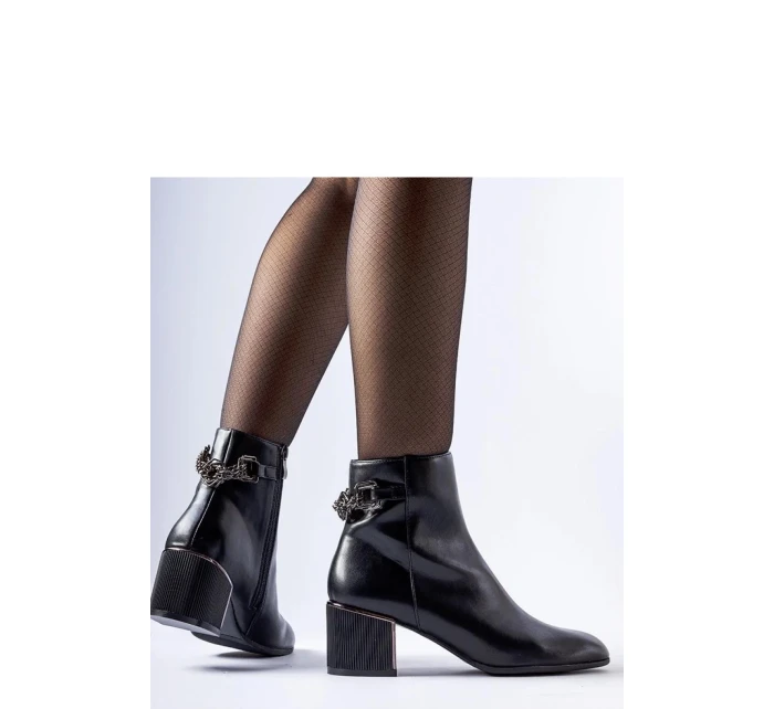 Boty na podpatku model 206491 Solea Boty na podpatku model 206491 Solea