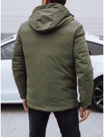 Pánská zimní bunda s kapucí zelená FashionStreet TX4909