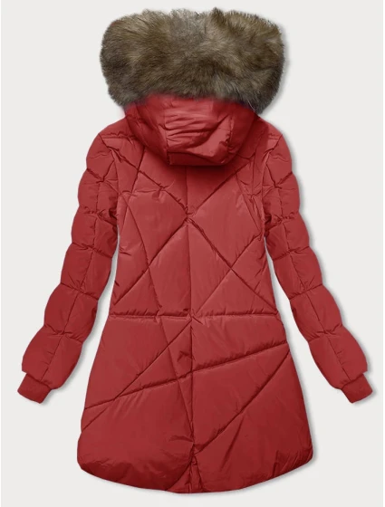 Červená zimní bunda s kapucí model 21246109 - LHD