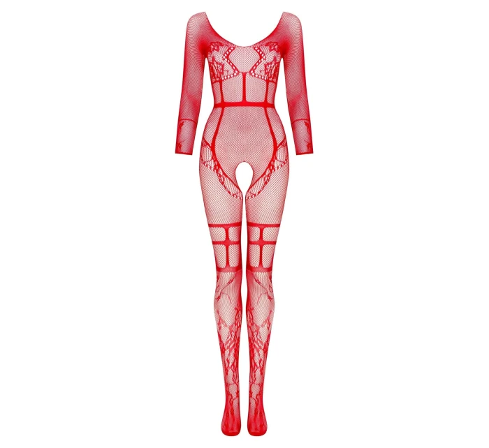 Bodystocking model 20791257 red - Beauty Night Fashion Bodystocking model 20791257 red - Beauty Night Fashion