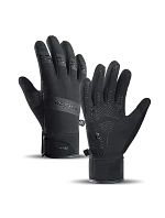 Zateplené sportovní rukavice pro telefon (velikost XL) - černé Zateplené sportovní rukavice pro telefon (velikost XL) - černé
