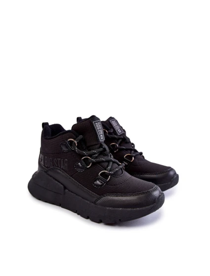 Dětské boty Memory Foam Big Star model 21601086 Černe - Big Star Shoes Dětské boty Memory Foam Big Star model 21601086 Černe - Big Star Shoes