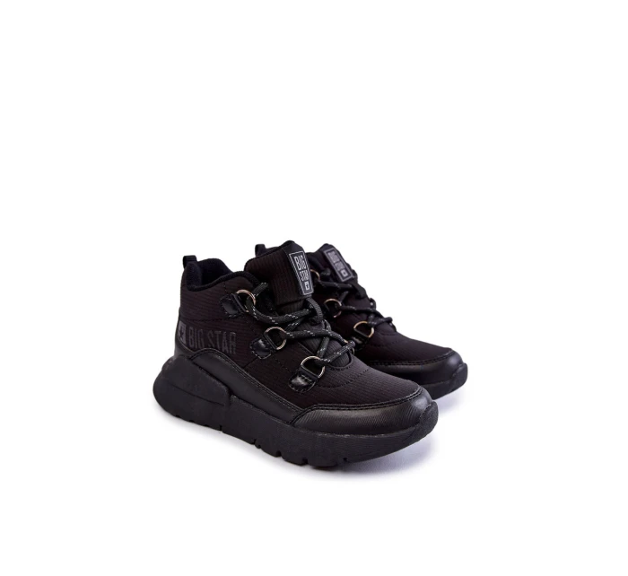 Dětské boty Memory Foam Big Star model 21601086 Černe - Big Star Shoes Dětské boty Memory Foam Big Star model 21601086 Černe - Big Star Shoes