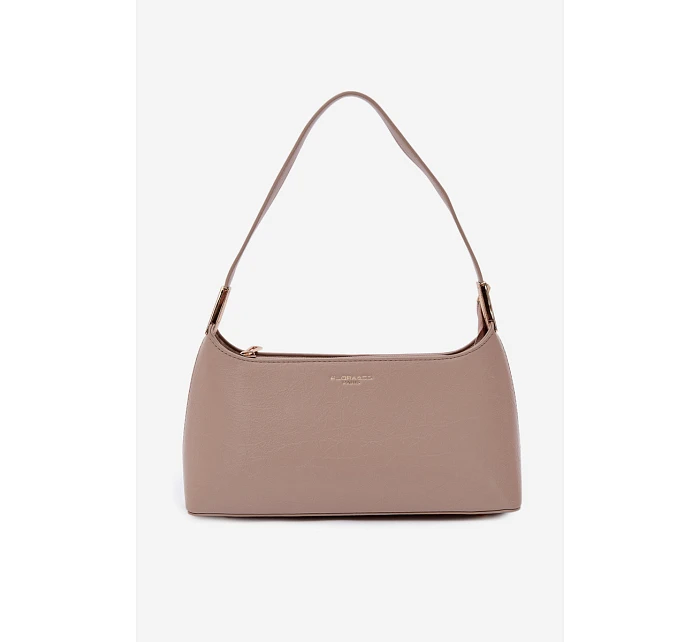 Kožená kabelka z eko kůže tmavě béžová Tielle