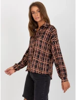 Košile EM KS model 17632669 černá a béžová - FPrice Košile EM KS model 17632669 černá a béžová - FPrice