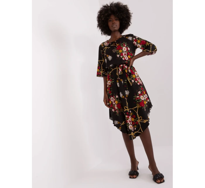 LK SK 507510 šaty.31P černá a červená