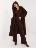 Sweter SM SW model 21771760 ciemny brązowy - FPrice Sweter SM SW model 21771760 ciemny brązowy - FPrice