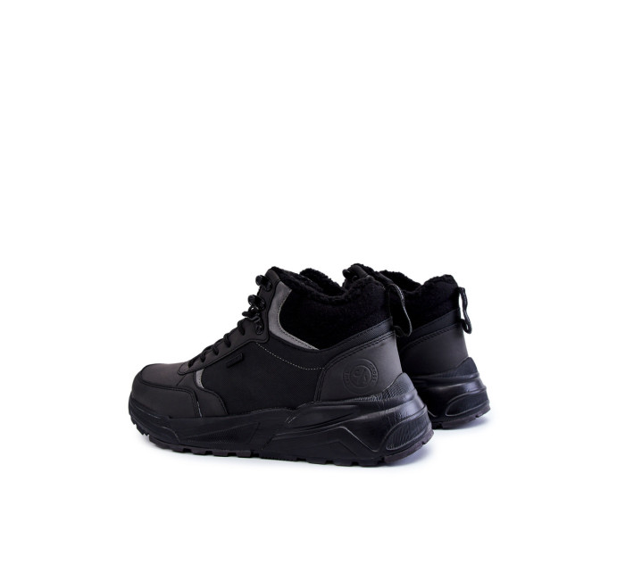 Pánské zateplené trekingové boty Cross Jeans KK1R4031C černe