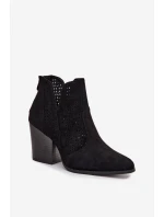 Boty na podpatku model 218728 Step in style Boty na podpatku model 218728 Step in style