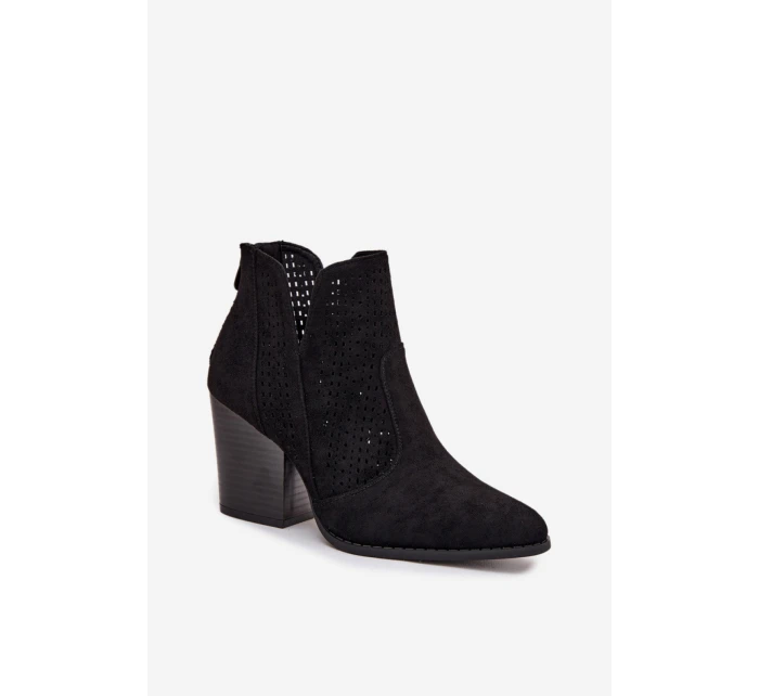 Boty na podpatku model 218728 Step in style Boty na podpatku model 218728 Step in style