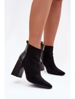 Boty na podpatku model 221933 Step in style Boty na podpatku model 221933 Step in style