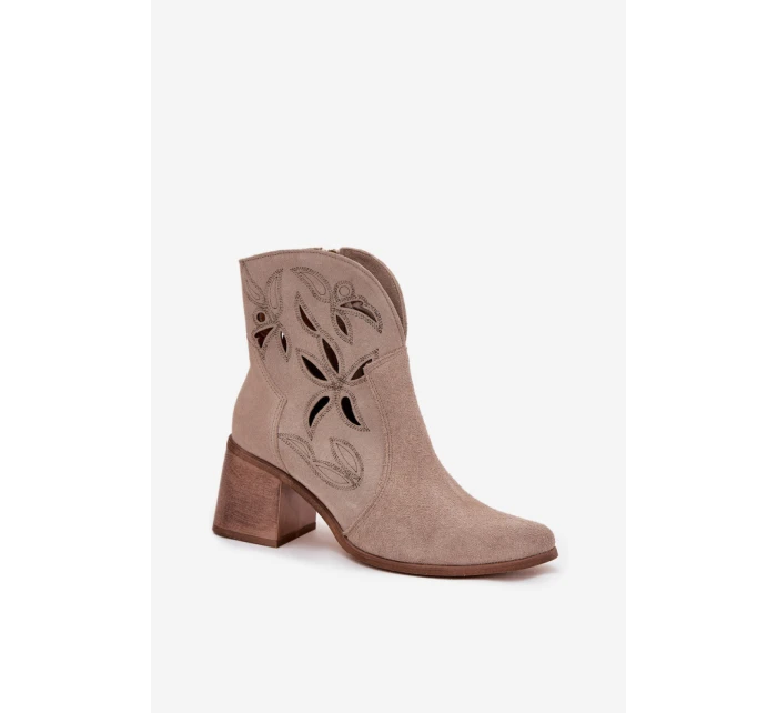 Boty na podpatku  model 222962 Step in style