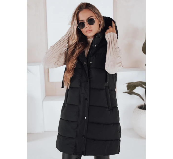 Dámská prošívaná vesta TOLIS černá FashionStreet TY3297