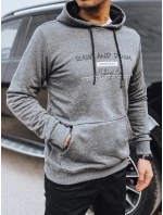 Pánská mikina s potiskem v antracitové barvě Dstreet model 21976114 - FashionStreet
