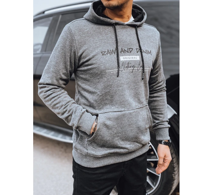 Pánská mikina s potiskem v antracitové barvě Dstreet model 21976114 - FashionStreet