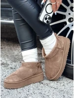 Dámské boty SNOWTRED khaki Dstreet ZY0567