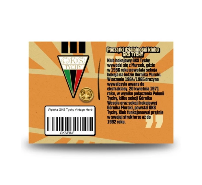 GKS Tychy Premium pin model 21240728 - Inny GKS Tychy Premium pin model 21240728 - Inny